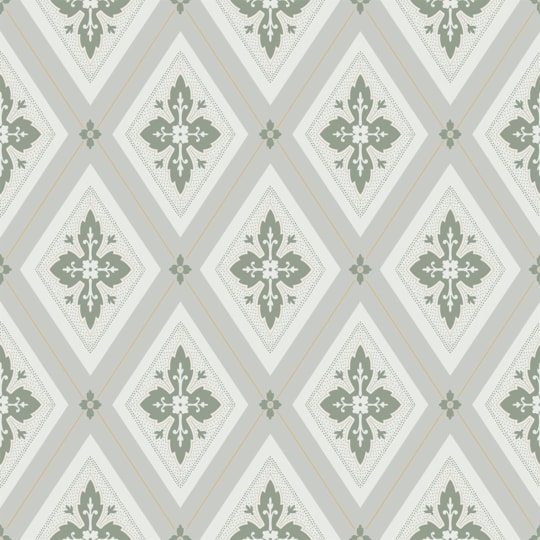 Tapet Flora Astrid, Grön 692-06