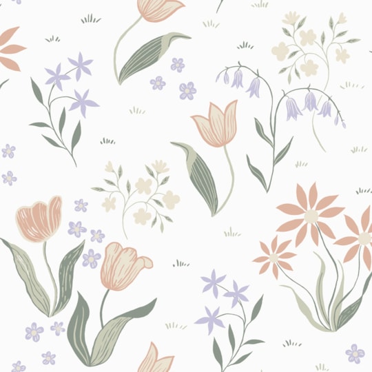 Tapet Långenäs Tulpandans 12316