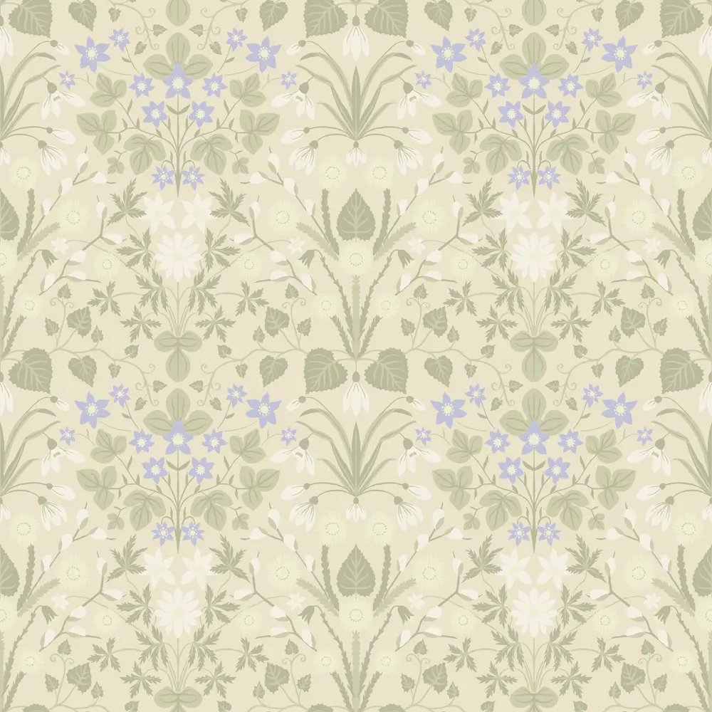 Tapet Långenäs Vårblommor 12319