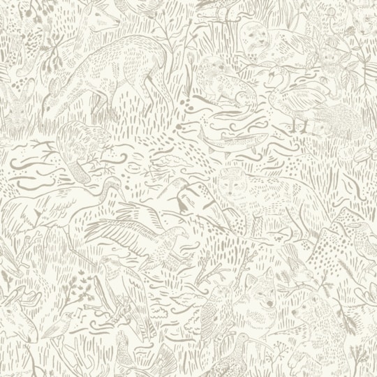 Tapet Klara o Tove Landskapsdjur 26021