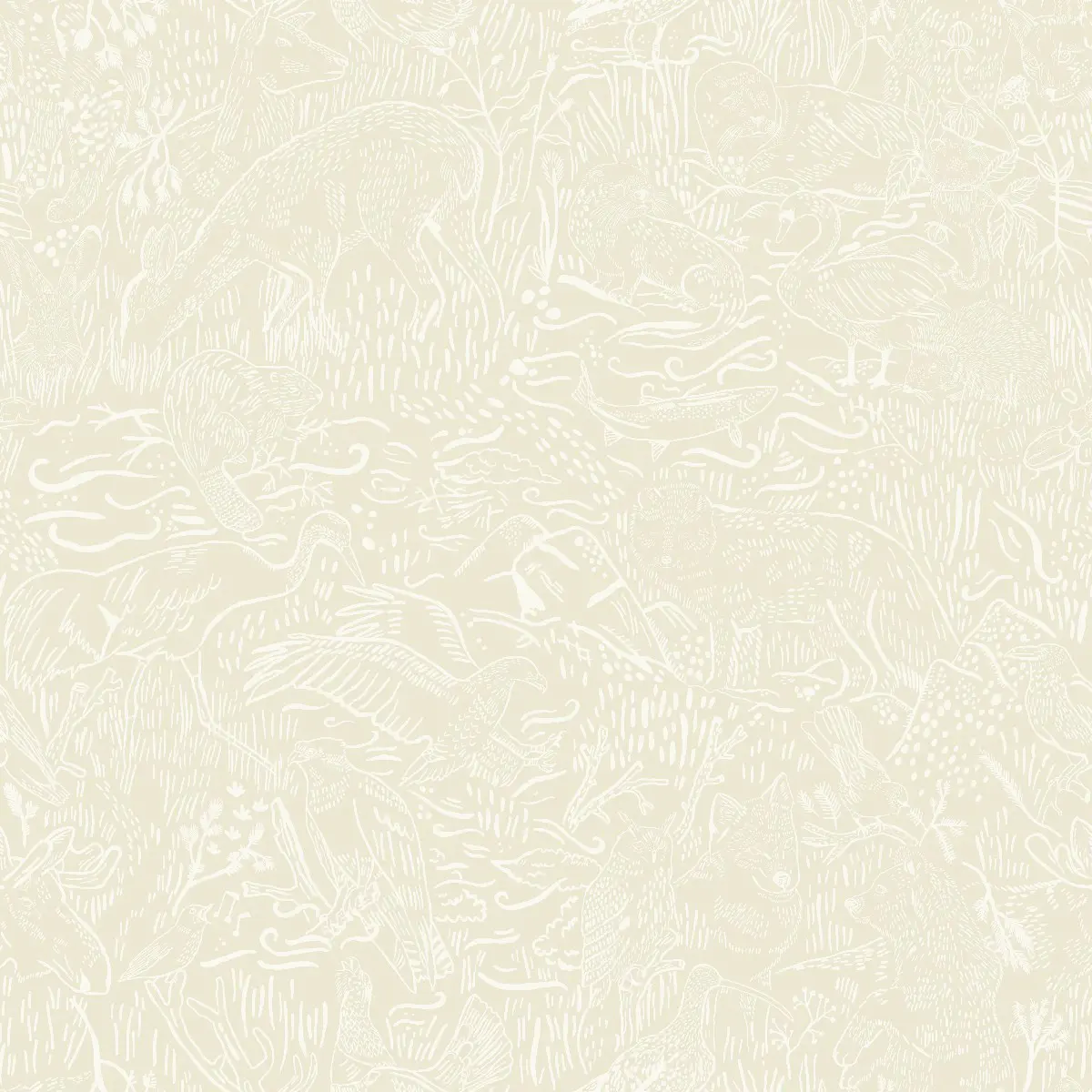 Tapet Klara o Tove Landskapsdjur 26030