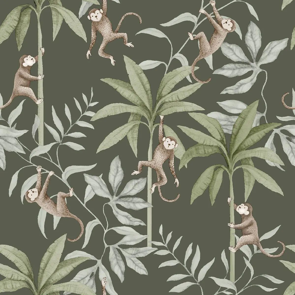 Tapet Newbie Wallpaper II Jungle Friends 6935