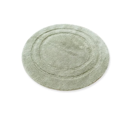 Badrumsmatta Turin Rund Grön, 70cm