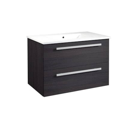 Badrumsmöbel Serena 80cm, Svart Ek