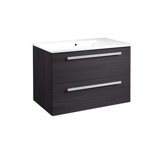 Badrumsmöbel Serena 80cm, Svart Ek