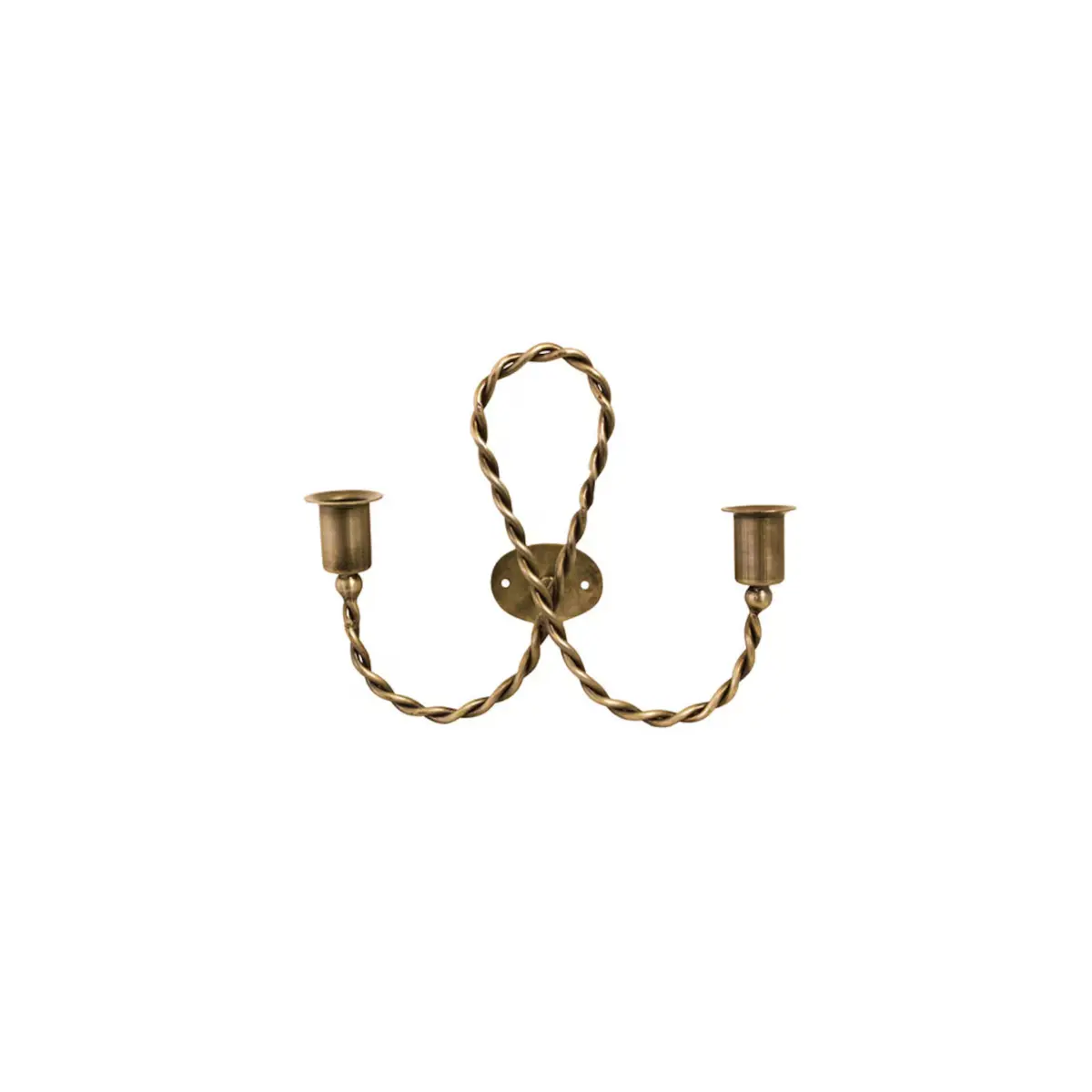 Ljusstake Estelle Järn, Antik Mässing