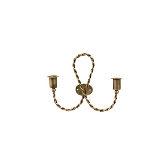 Ljusstake Estelle Järn, Antik Mässing