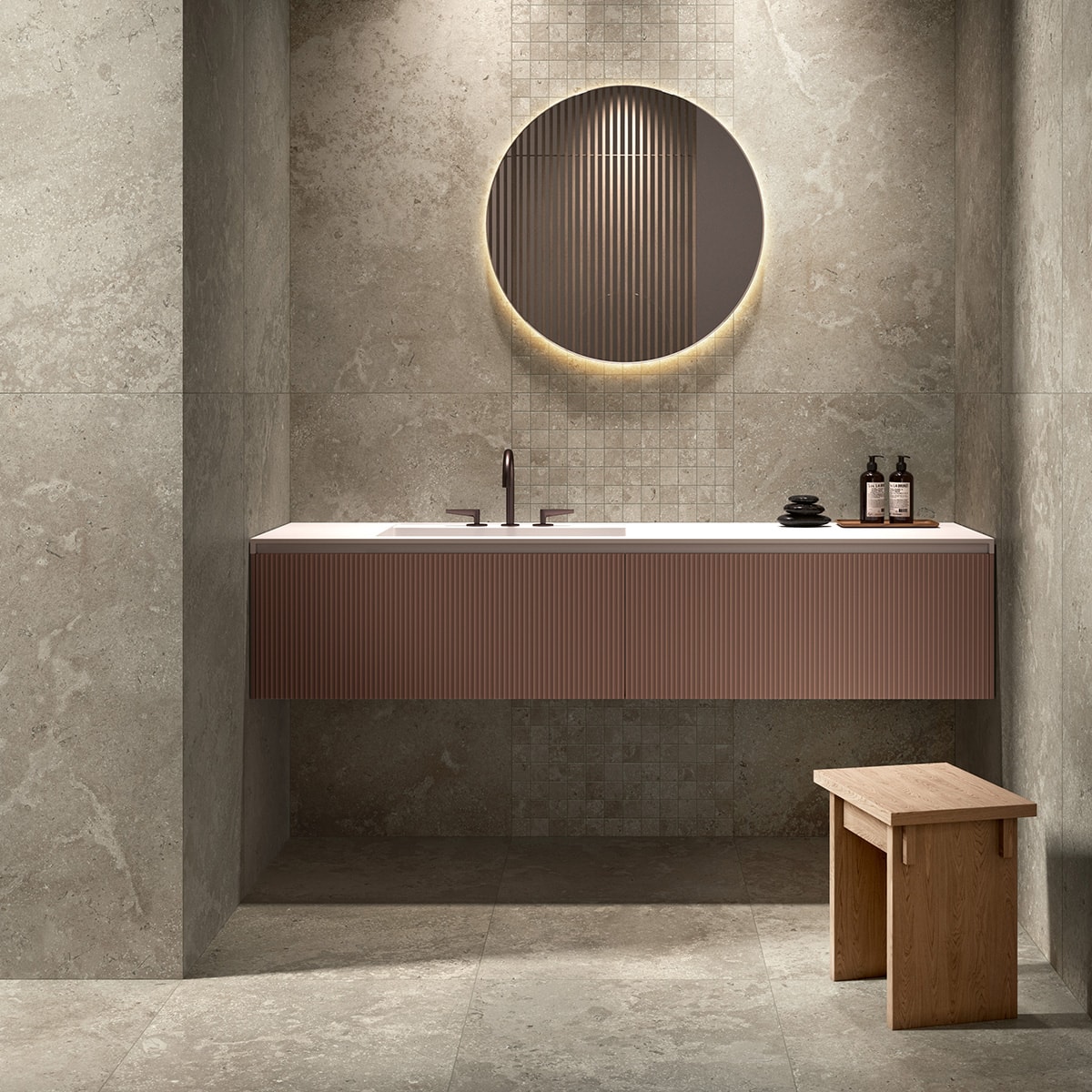 Klinker Granitkeramik Timeless Taupe Brun, 30x30cm
