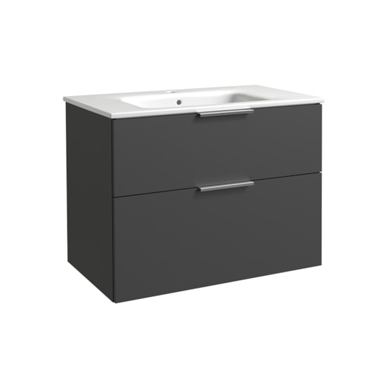 Badrumsmöbel Grand 80cm, Graphite, Slät
