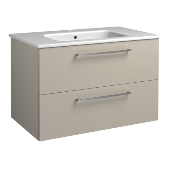 Badrumsmöbel Joy 80cm, Taupe, Slät