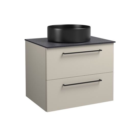 Badrumsmöbel Joy Med Bänkskiva 60cm, Taupe, Slät