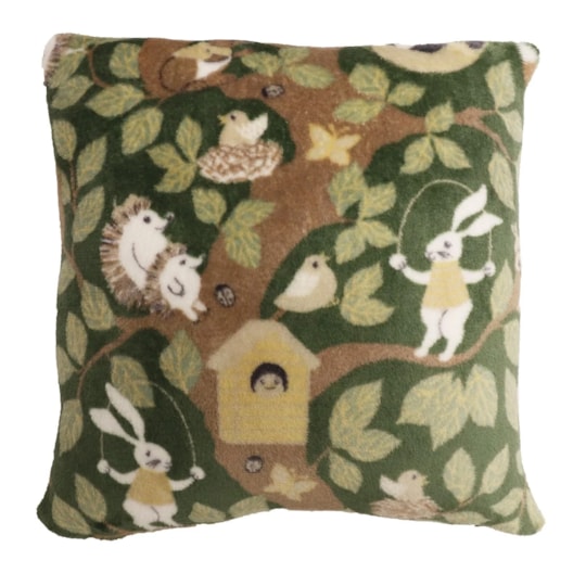 Kuddfodral Skogsliv Grön, 45x45cm