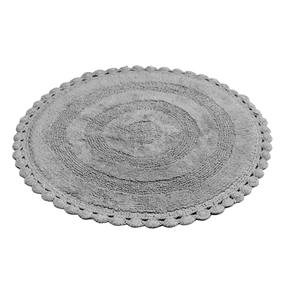 Badrumsmatta Rimini Rund Grå, 70cm