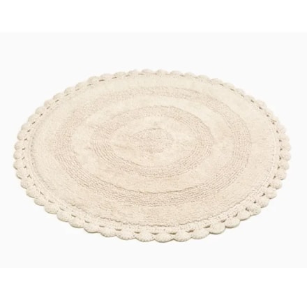 Badrumsmatta Rimini Rund Sand, 100cm