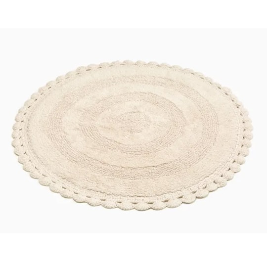 Badrumsmatta Rimini Rund Sand, 100cm