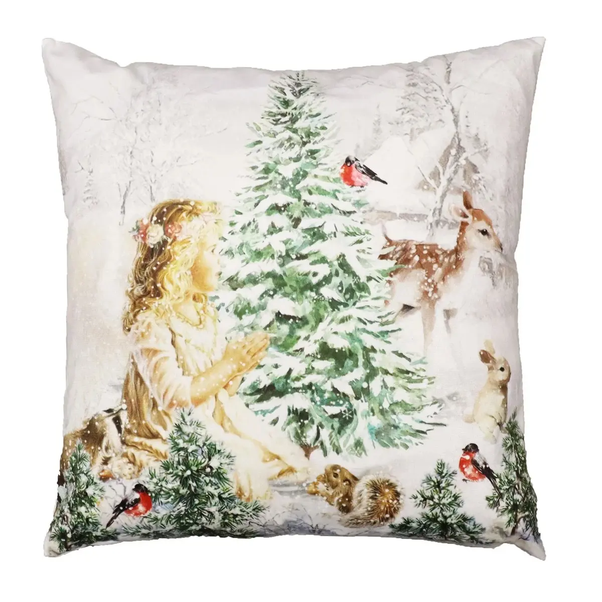 Kuddfodral Julängel 45x45cm