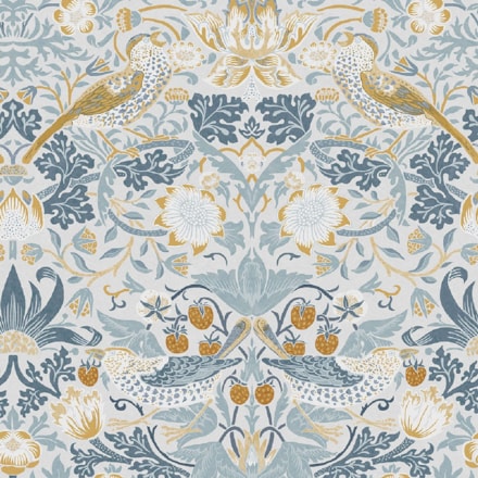 Tapet Laura Ashley Vol. 3 Strawberry Thief Soft Blue 124232