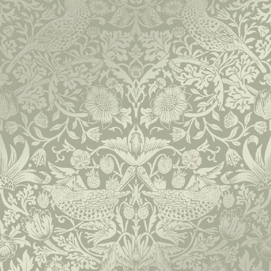 Tapet Laura Ashley Vol. 3 Strawberry Thief Fibrous Sage 124237