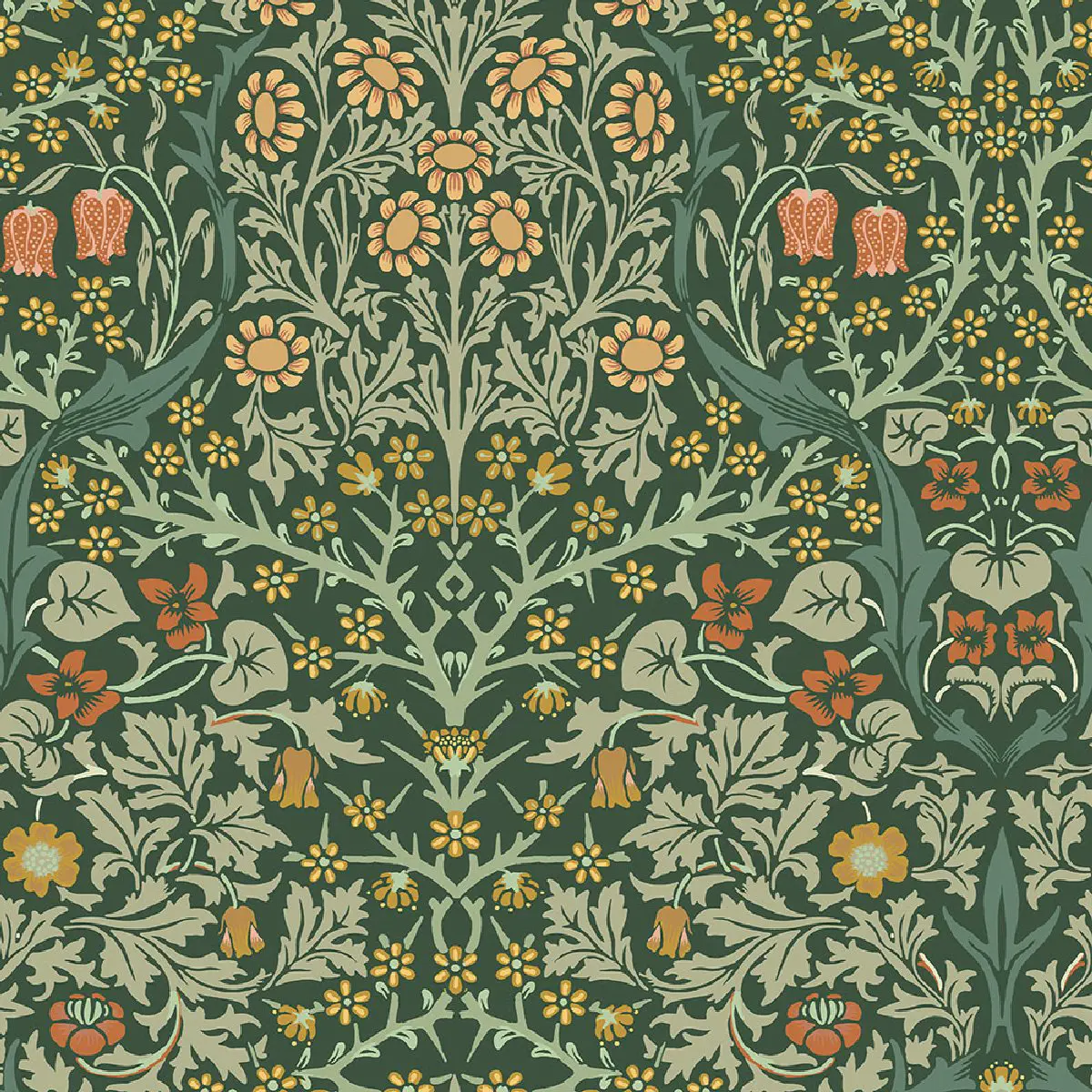 Tapet Laura Ashley Vol. 3 Blackthorn Deep Green 124252
