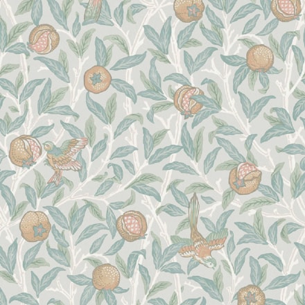 Tapet Laura Ashley Vol. 3 Bird & Pomegranate Duck Egg 124261