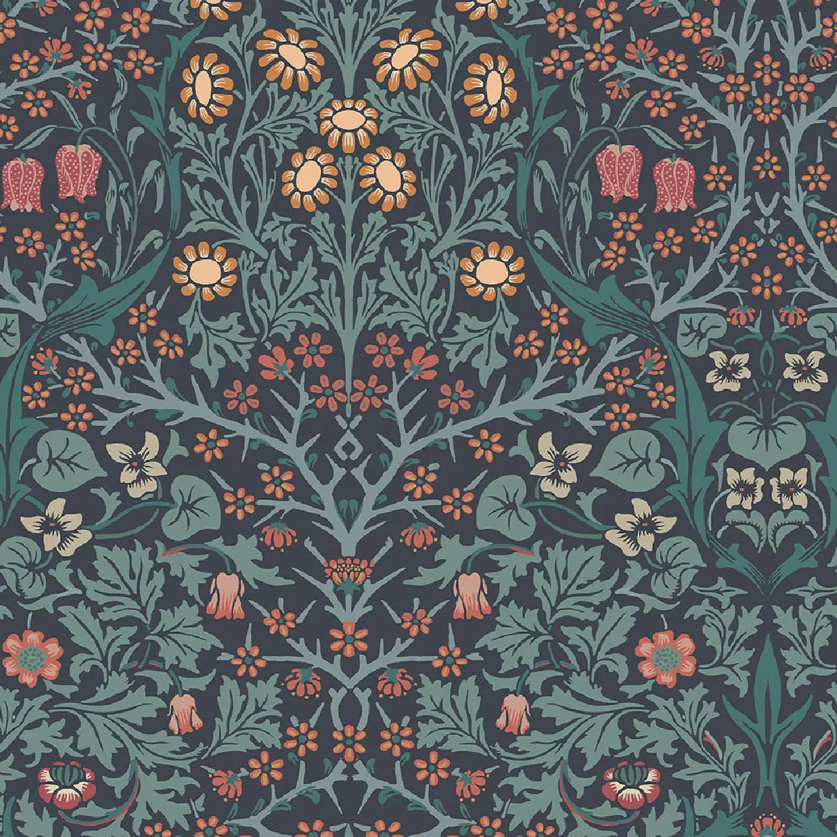 Tapet Laura Ashley Vol. 3 Blackthorn Navy 124251