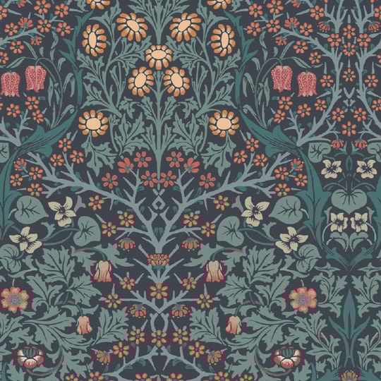 Tapet Laura Ashley Vol. 3 Blackthorn Navy 124251