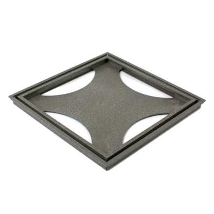 Golvbrunnssil Tile In Frame Mörk Granit, 200x200mm