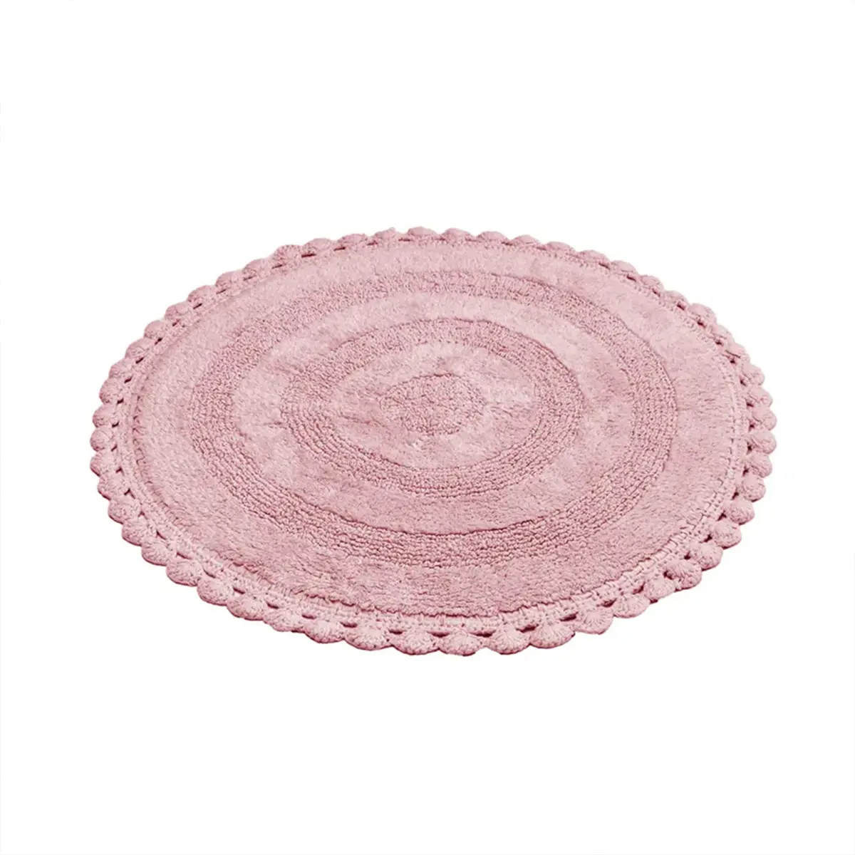 Badrumsmatta Rimini Rund Rosa, 70cmBadrumsmatta Rimini Rund Rosa, 70cm