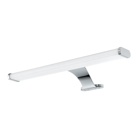 Badrumsbelysning Batholino För Spegel Vinchio 400mm, Krom, Silver