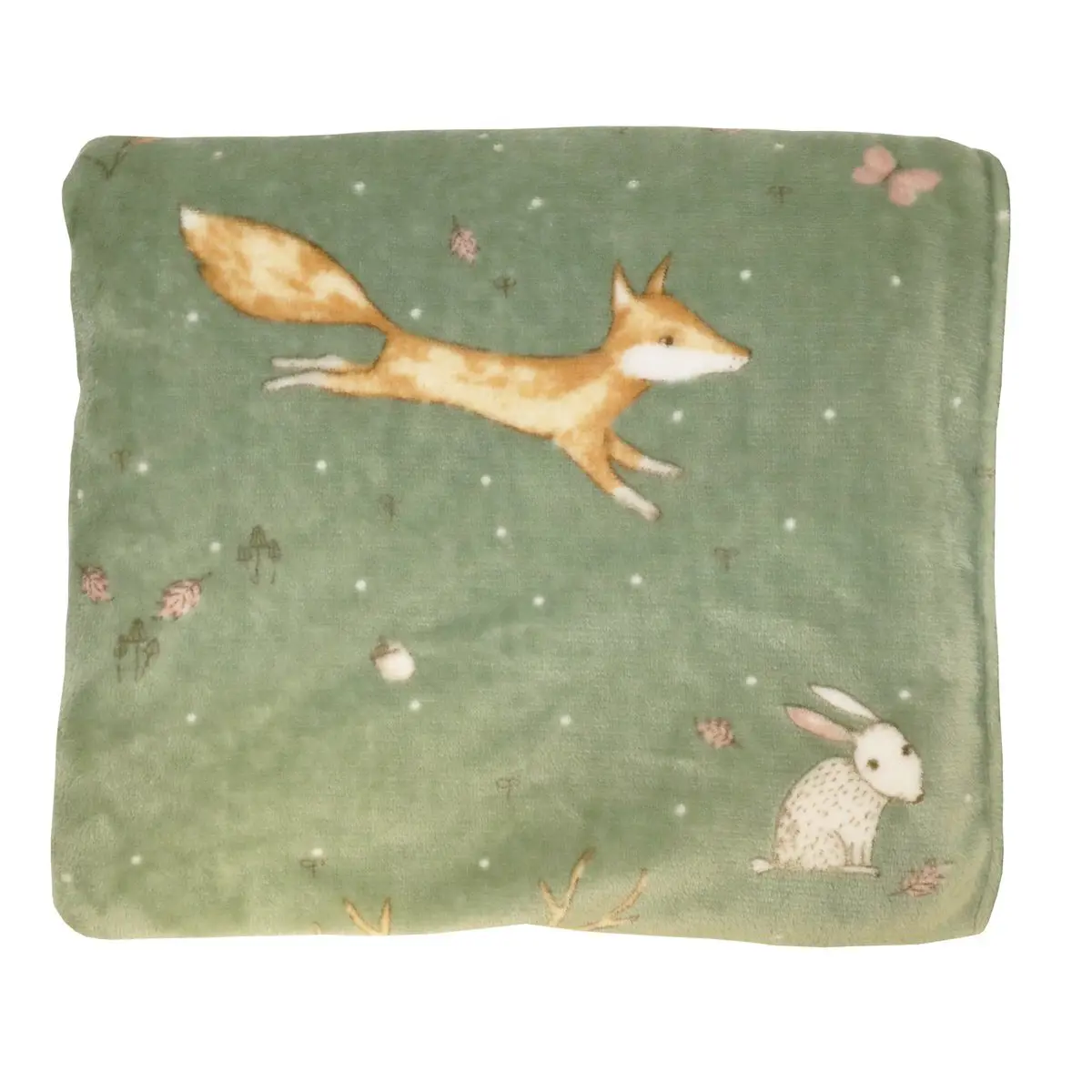 Pläd Stampe Grön, 150x130cm