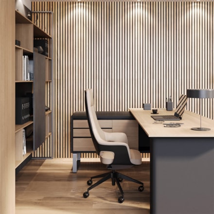 Akustikpanel Vasaberg 2400x520x18mm, Ek