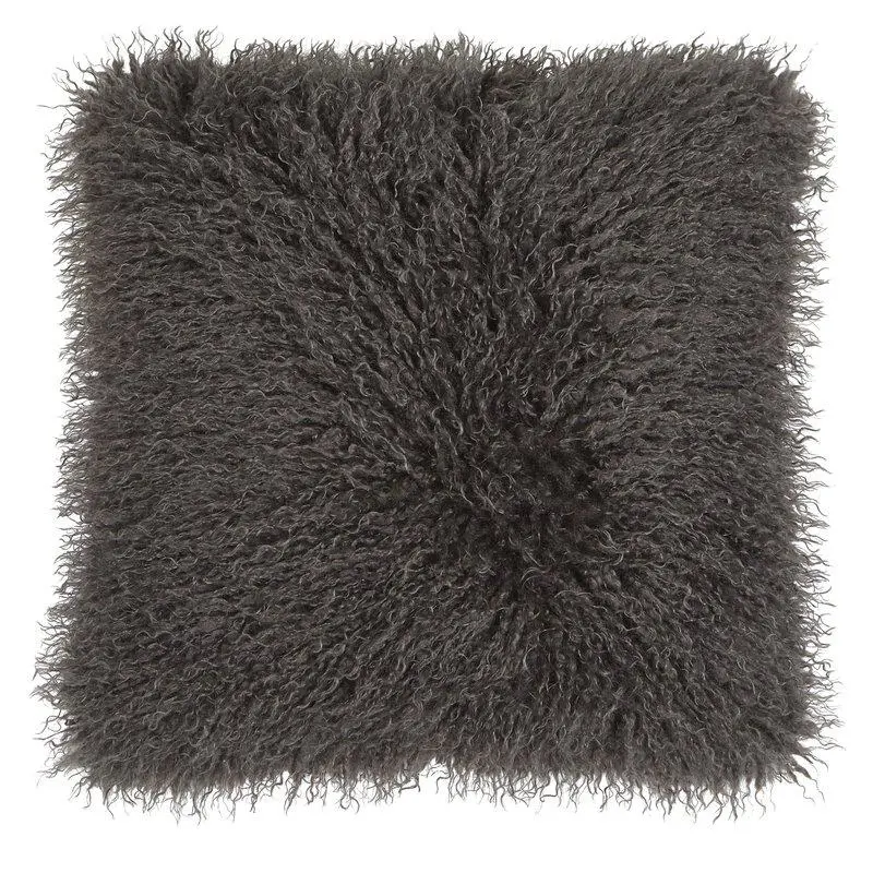 Kuddfodral Curly Grå, 48x48cm