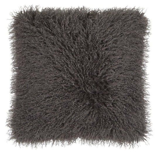 Kuddfodral Curly Grå, 48x48cm