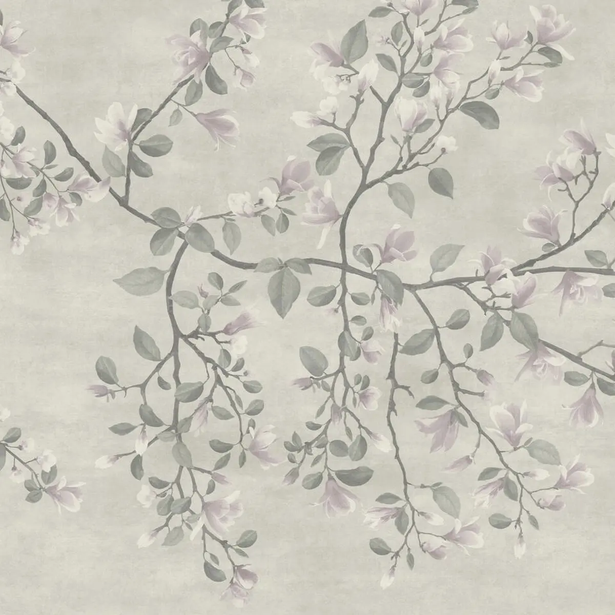 Våtrumsvägg Aquarelle Magnolia 2 Light Grey 200cm, Ljusgrå