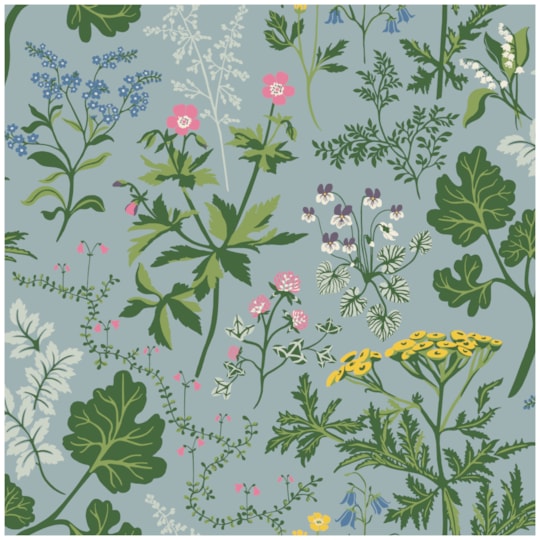 Tapet Linnea Lillian Blå 428-02