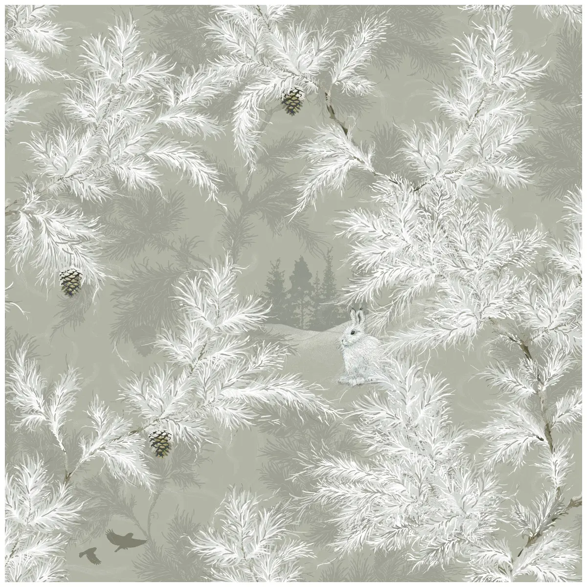 Tapet Linnea Vintergläntan Grå 435-01