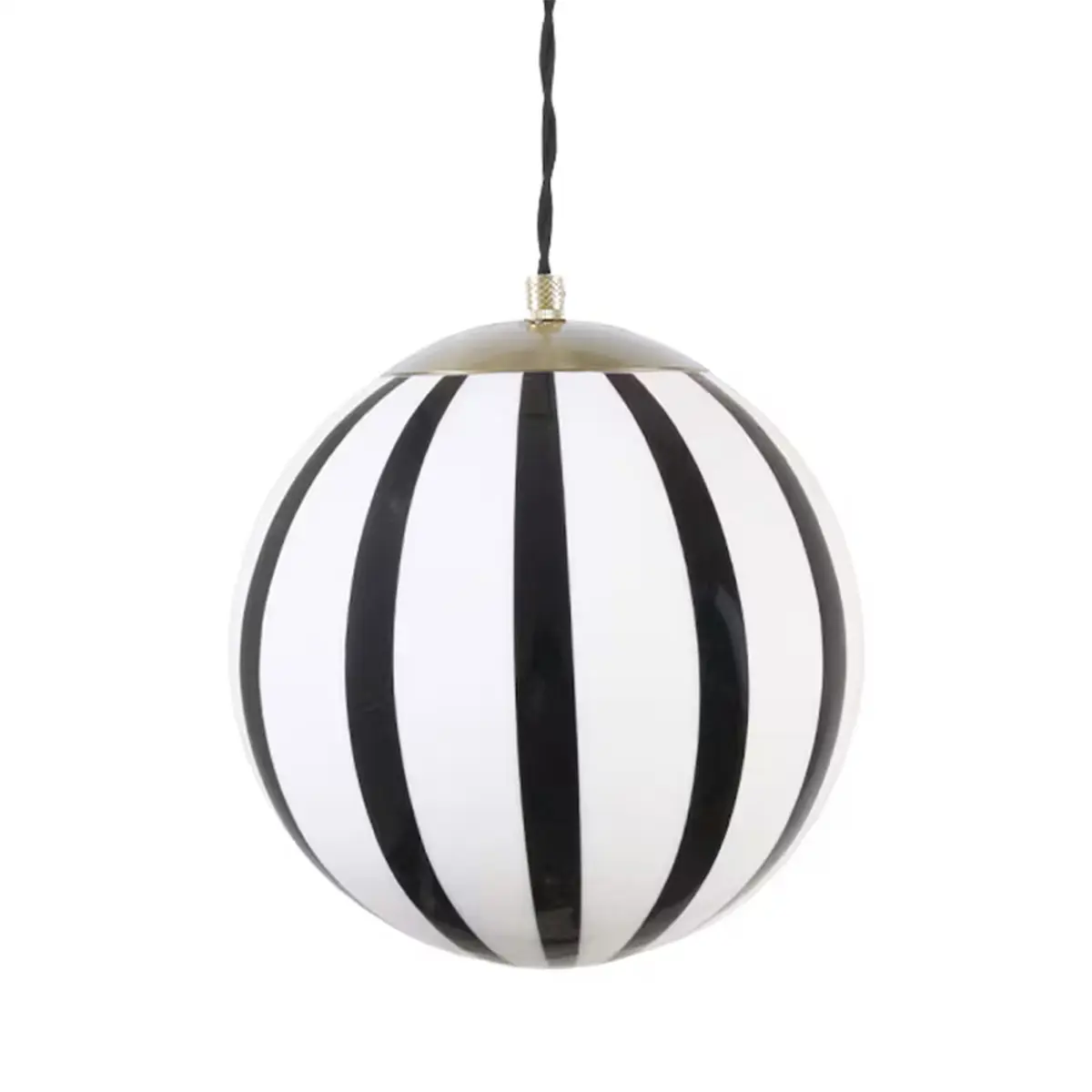 Taklampa Alba Opal Stor E27, Svart & Vit, 28.5x30cm