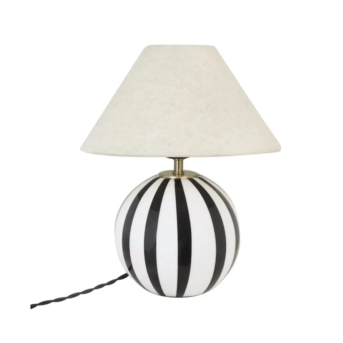 Bordslampa Alba Opal E27, Svart & Vit, 17x23.5cm