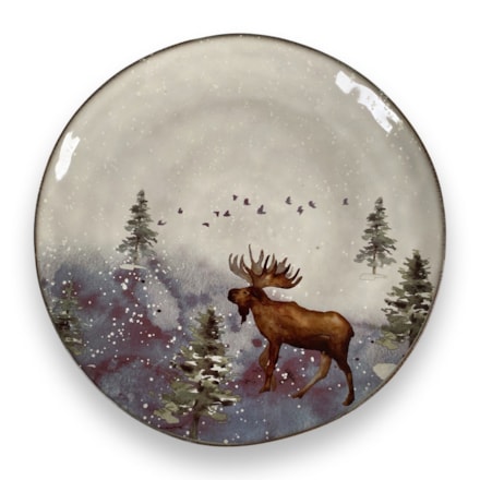 Assiett Holly Elk Multi, 27cm