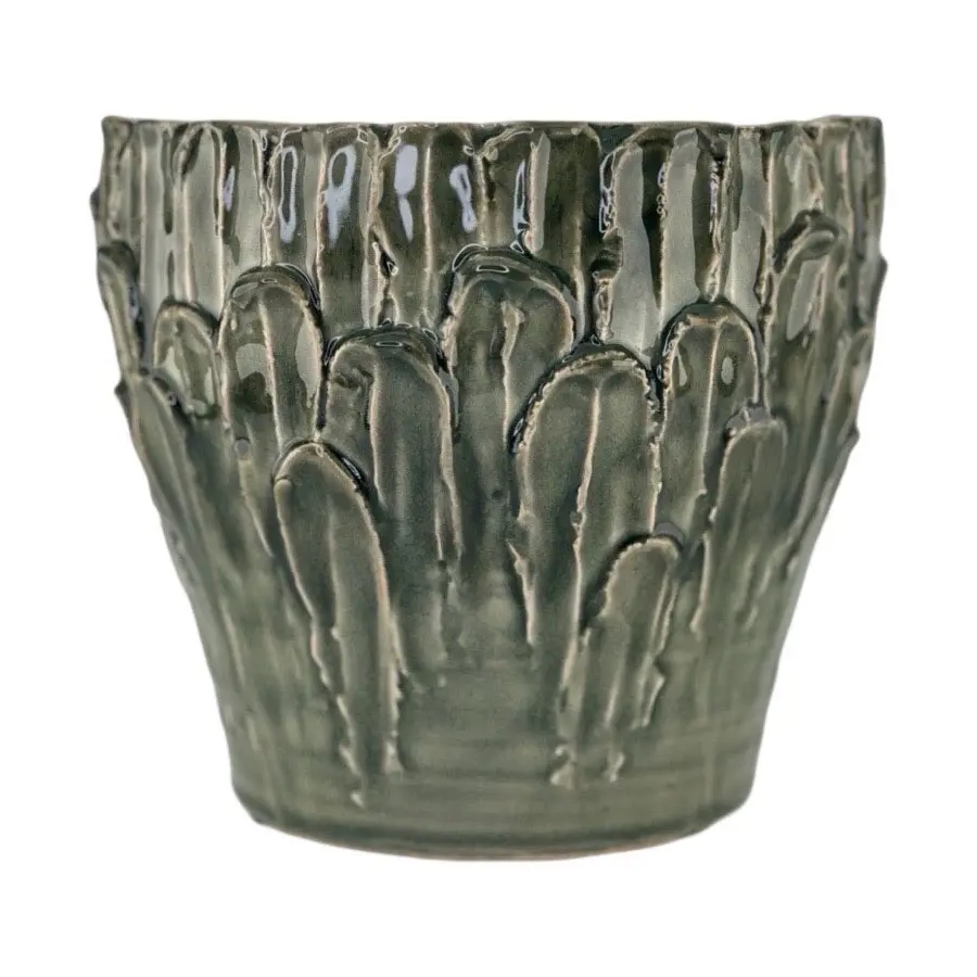 Kruka Leaf L 20x17.5cm, Grön