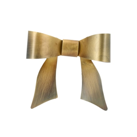 Dekoration Rosett Med Magnet Guld, 11cm