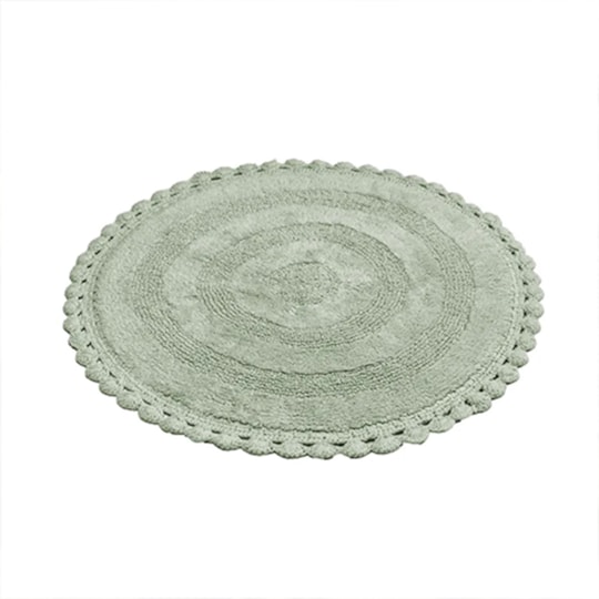 Badrumsmatta Rimini Rund Grön, 100cm