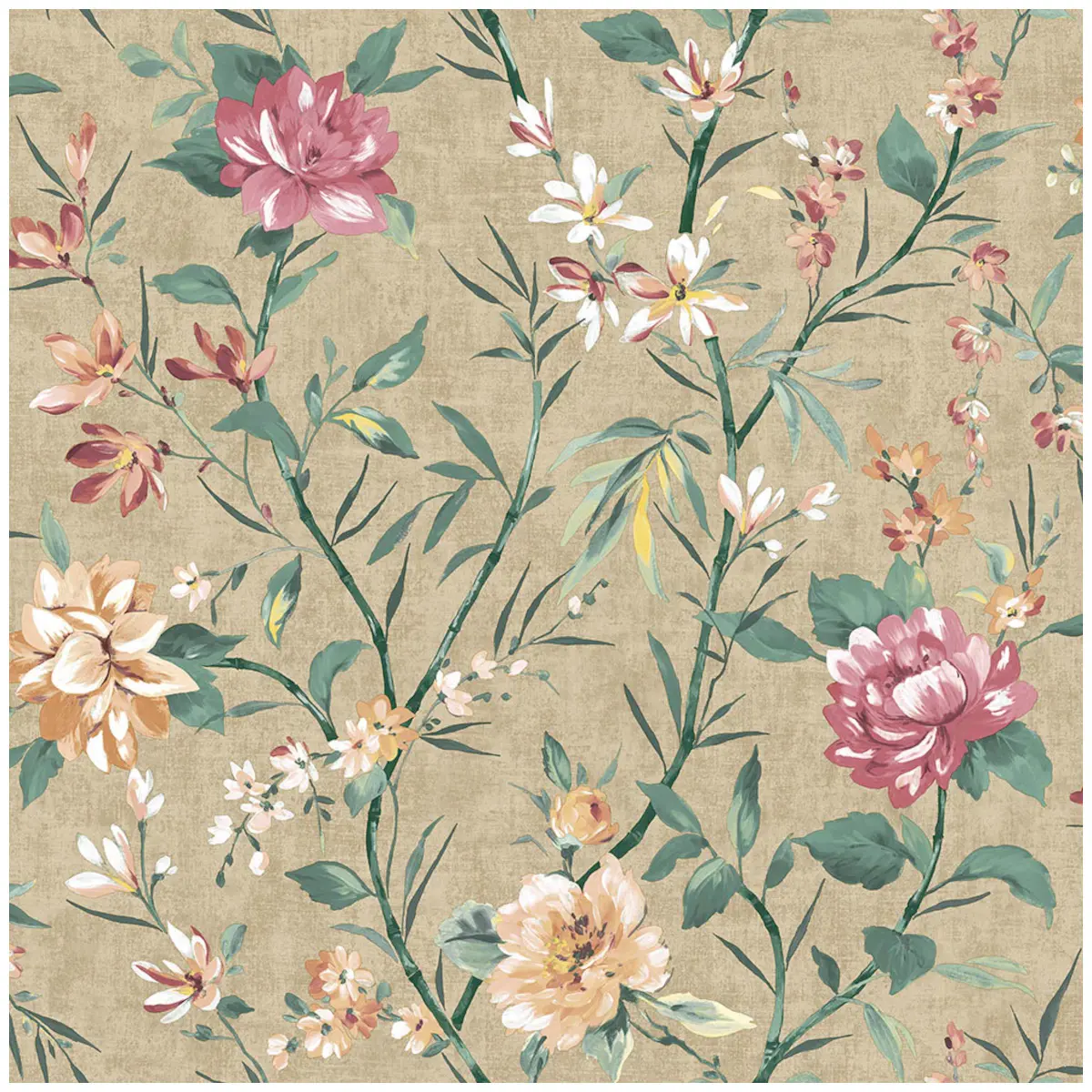 Tapet Journey to the East Sazanka Taupe 91851