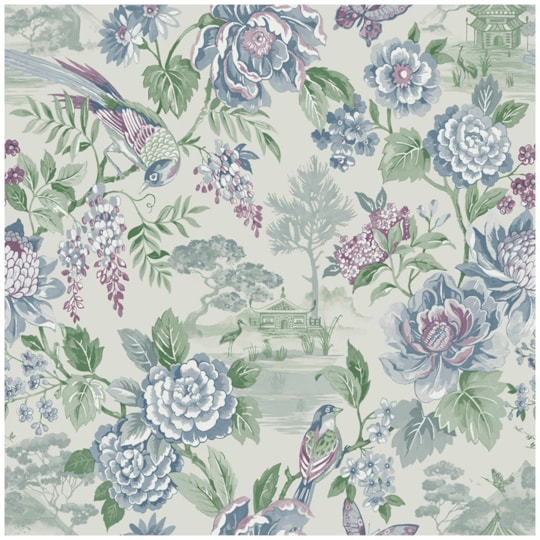 Tapet Journey to the East Hana Blue 91832