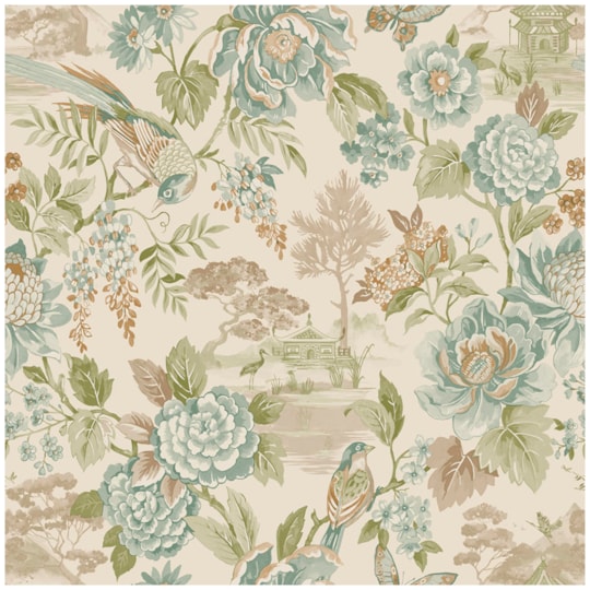 Tapet Journey to the East Hana Teal/orange 91831