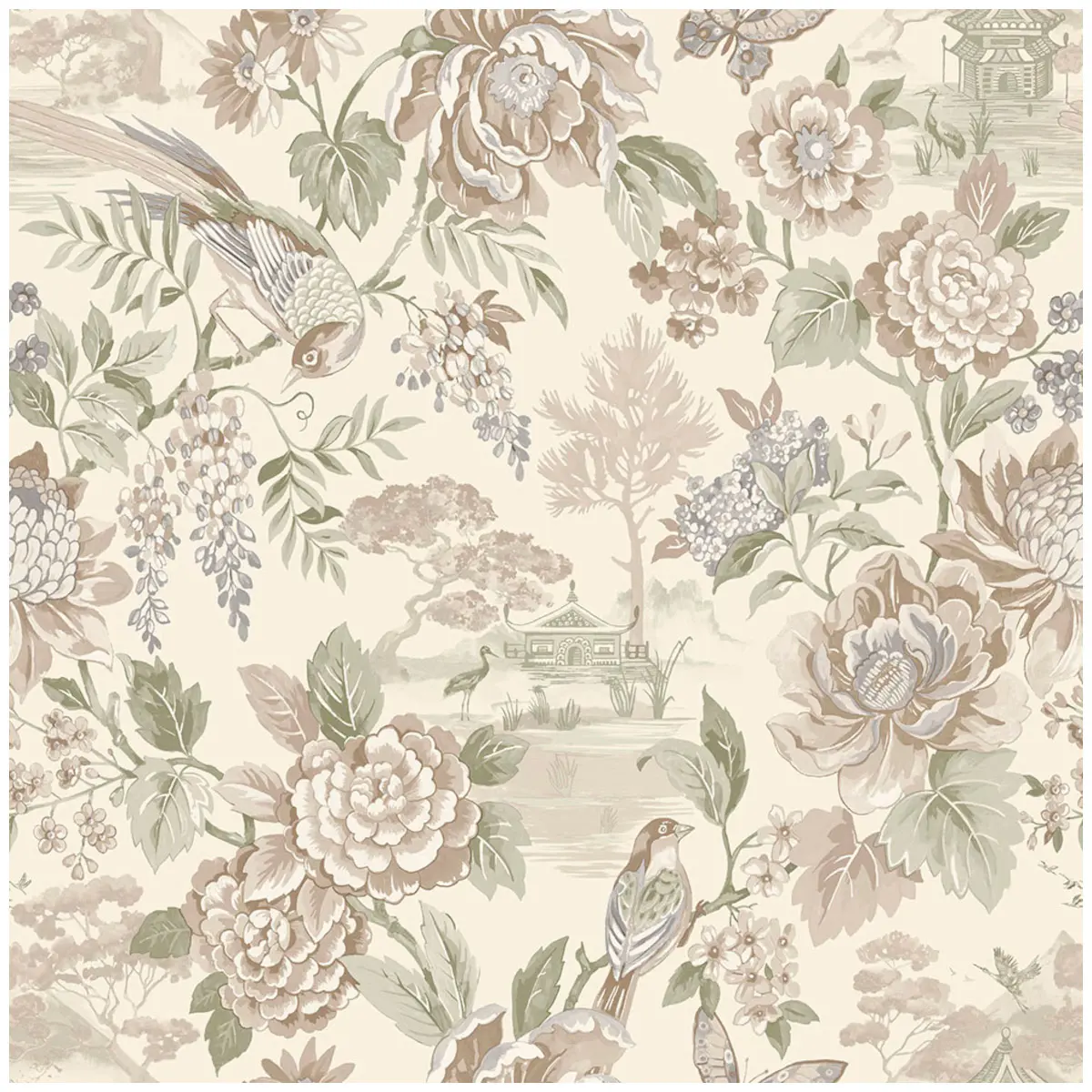 Tapet Journey to the East Hana Cream 91833