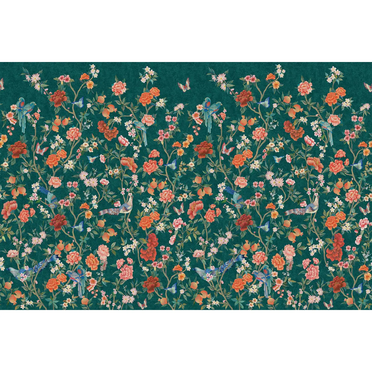 Fototapet Journey to the East Imperial Gardens Teal 99511