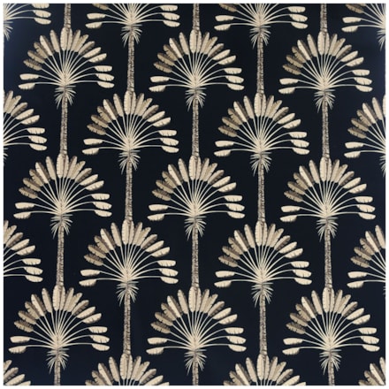 Tapet Fantasia III Palm Palace Black & Gold 921702