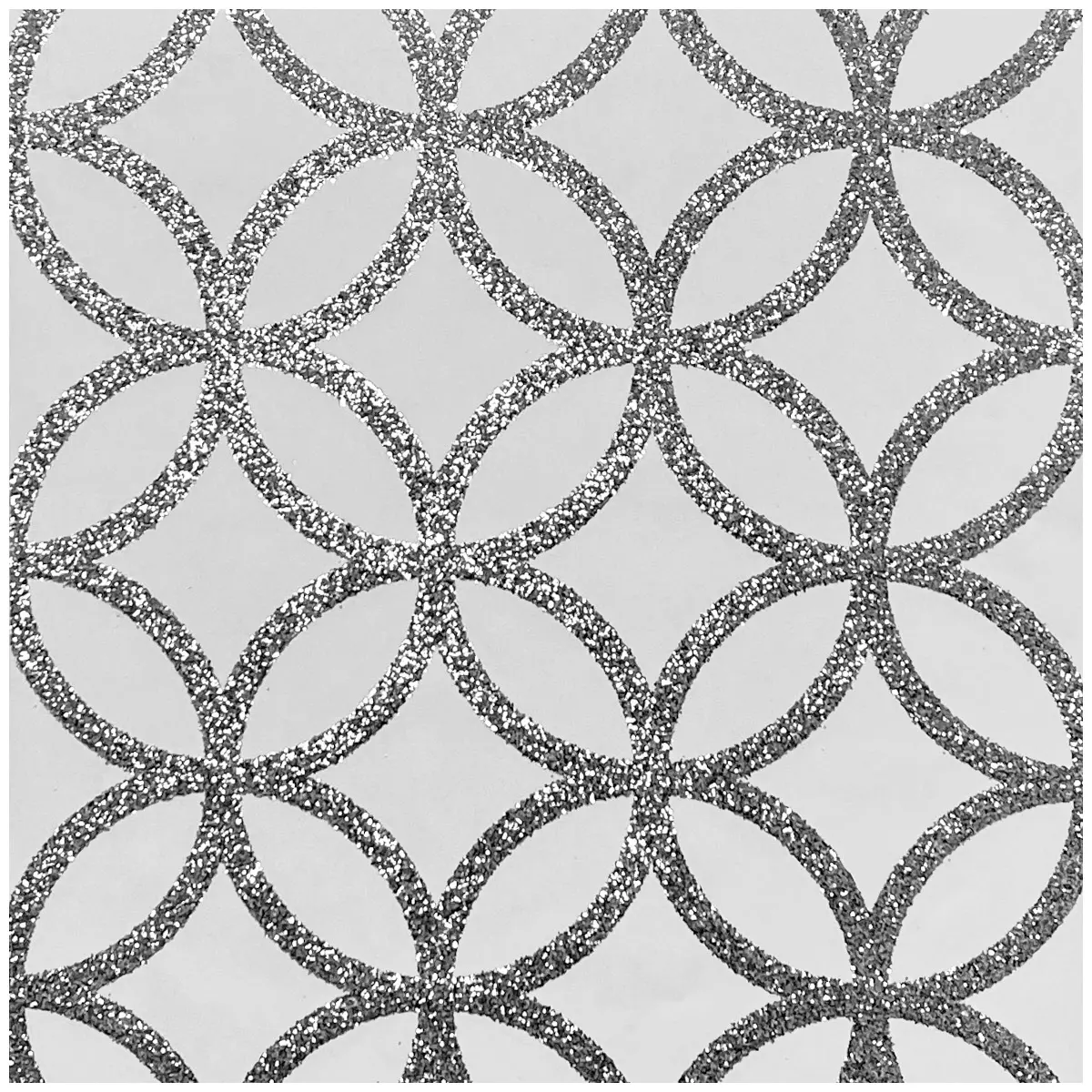 Tapet Fantasia III Sequin Geo White/silver 921707