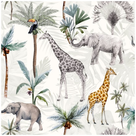 Tapet Fantasia III Serengeti Animals Multicoloured 923709